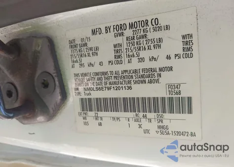 2015 Ford Transit Connect Xl from USA, damaged, VIN NM0LS6E79F1201136